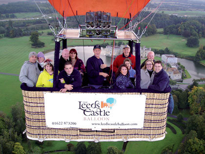 Flight over Leeds Castle, Kent